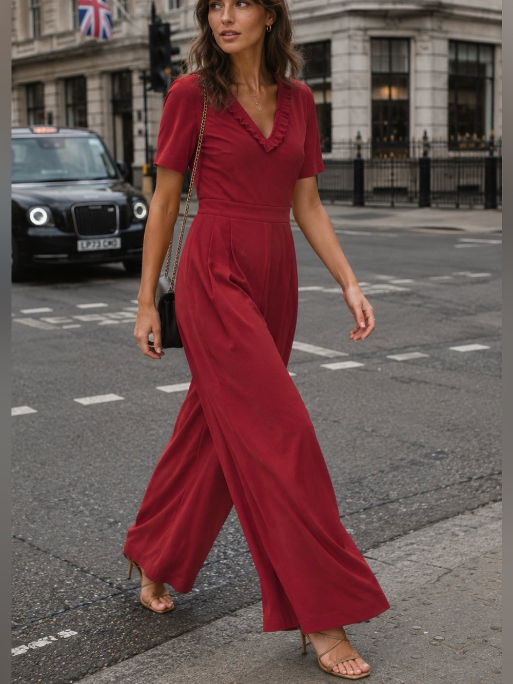 Elegant Red Jumpsuit